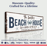 Personalized Beach House Sign - Tailored Canvases - Flyclothing LLC