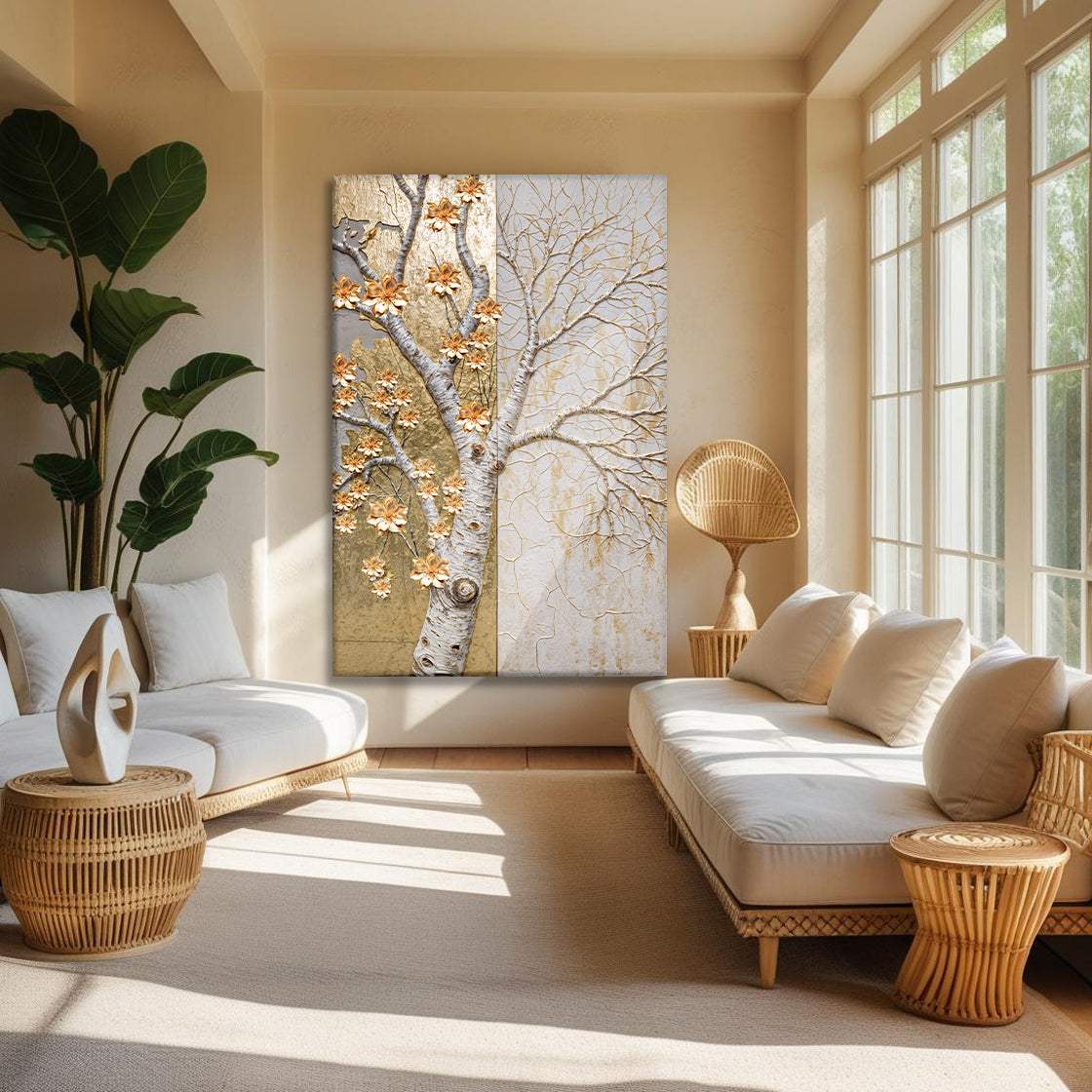 Ivory Seasons Wall Art - Tailored Canvases - Flyclothing LLC