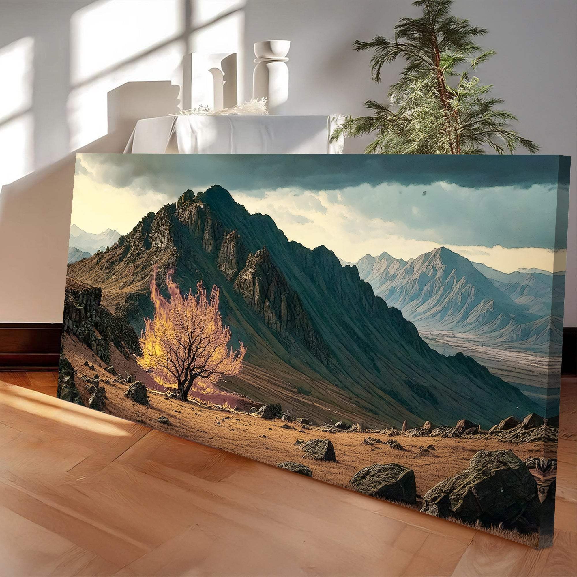 Burning Bush - Faith Wall Art VI - Tailored Canvases - Flyclothing LLC