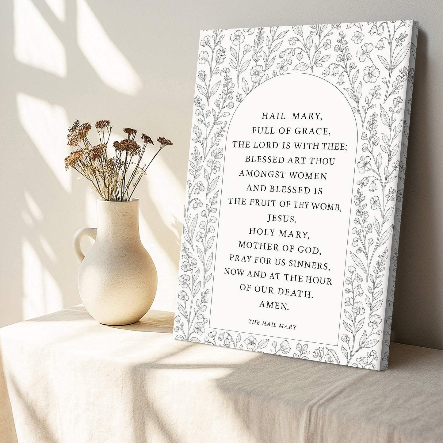 The Hail Mary Faith Sign III - Tailored Canvases - Flyclothing LLC