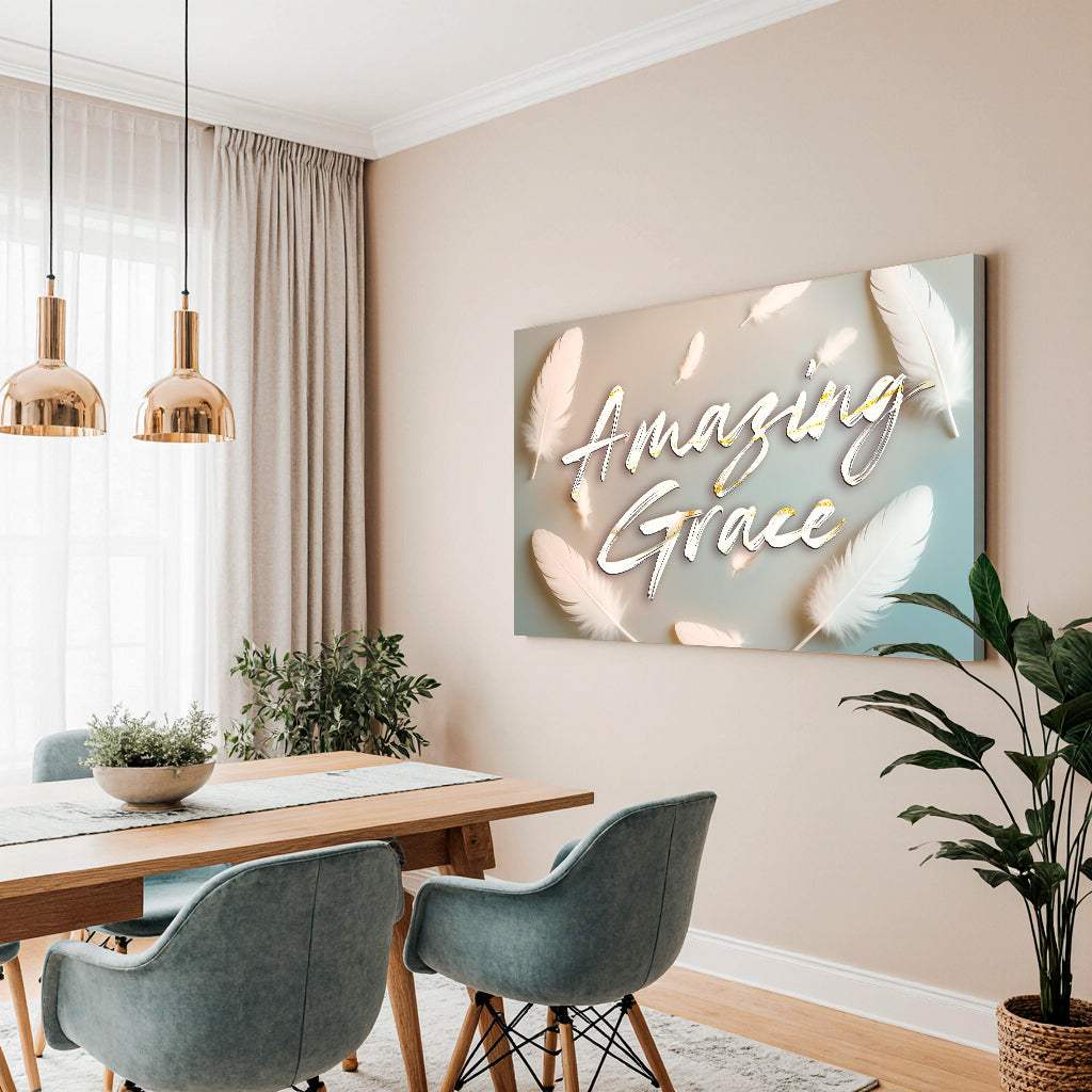 Amazing Grace Faith Wall Sign - Tailored Canvases - Flyclothing LLC