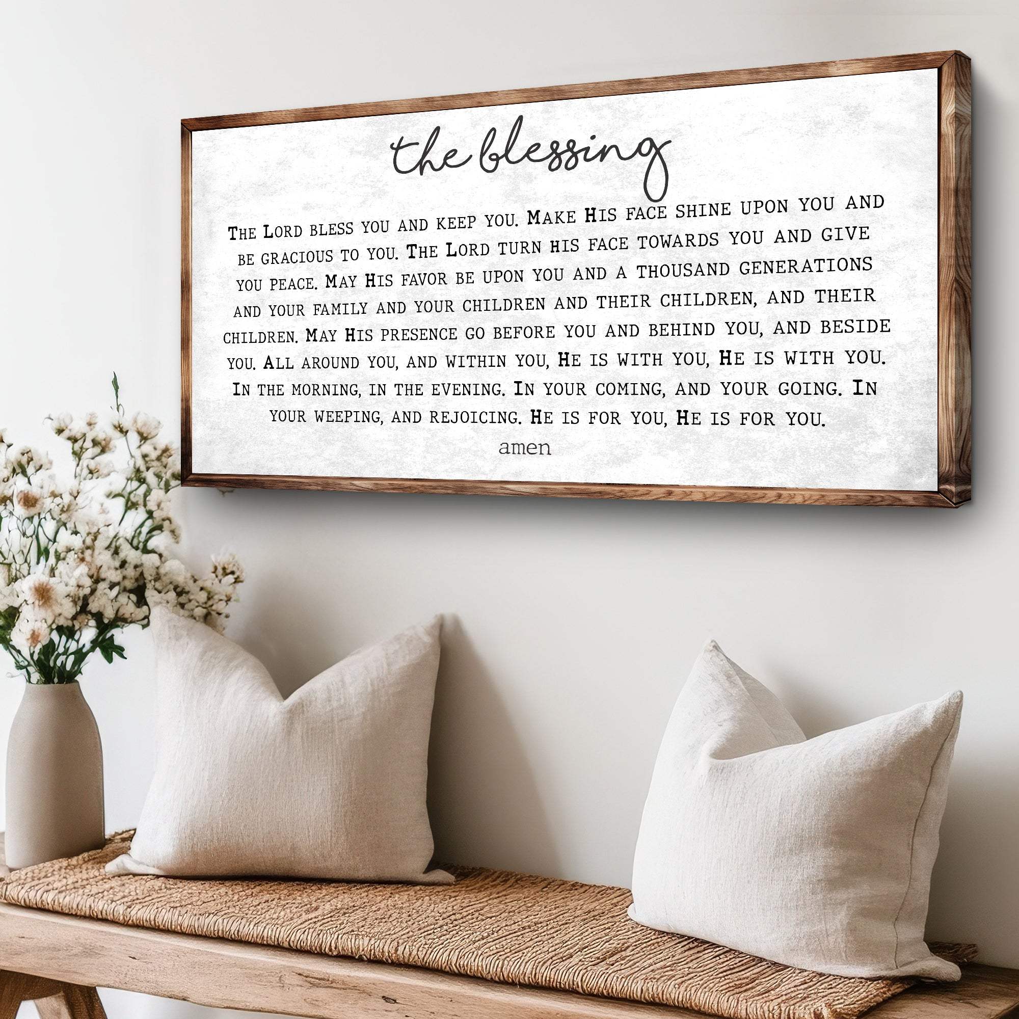 The Blessing Faith Sign II - Tailored Canvases - Flyclothing LLC