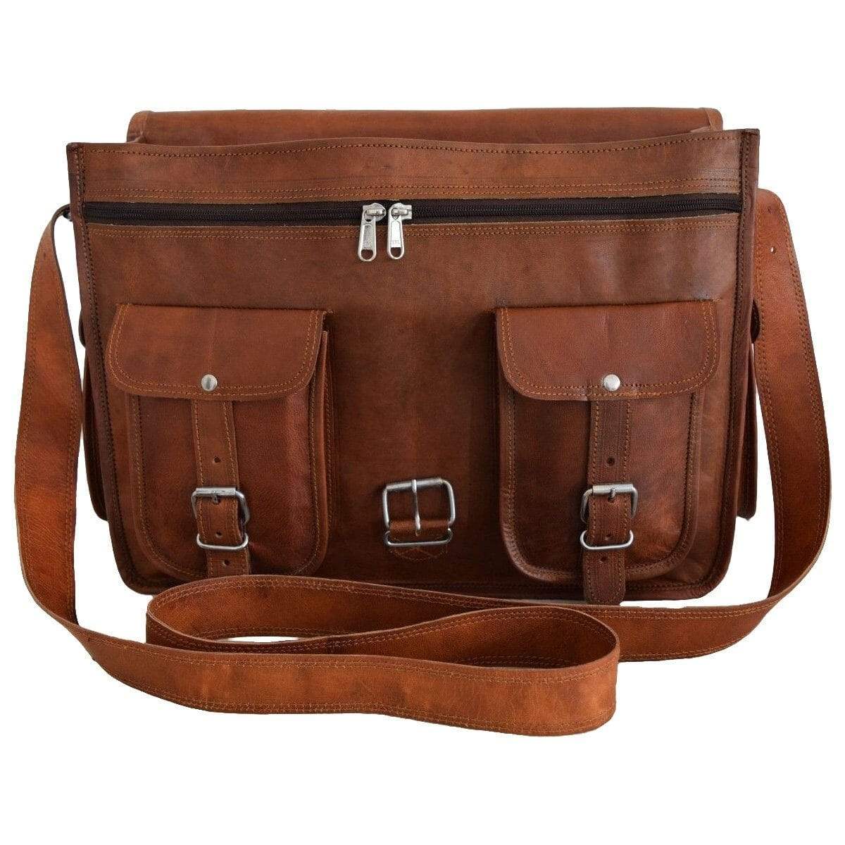 Hartmann Messenger Backpack - Classy Leather Bags - Flyclothing LLC