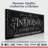 Personalized Spookeasy Bar Sign - Tailored Canvases - Flyclothing LLC