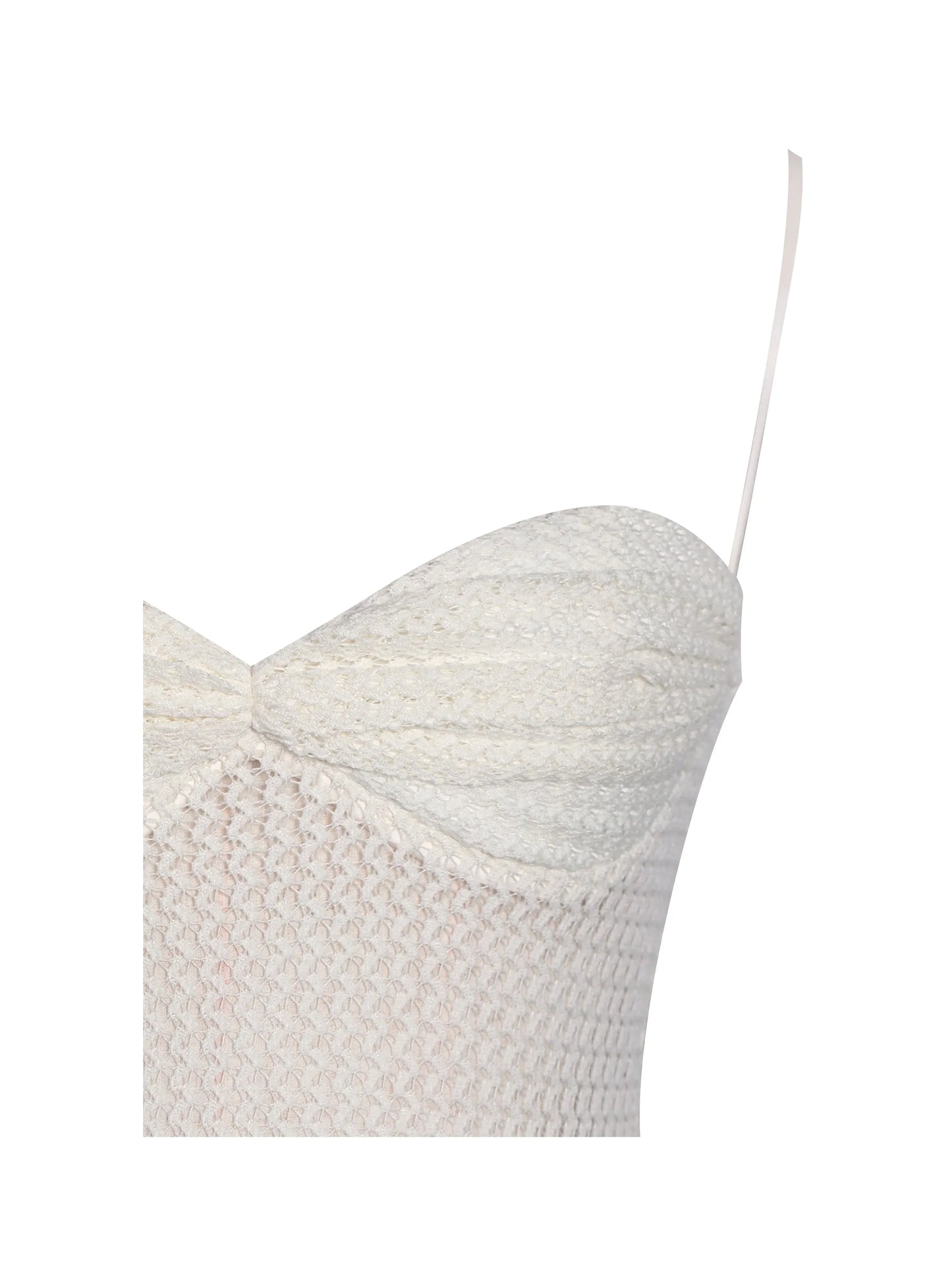 Pallas Beige Lace Trim Crochet Mermaid Maxi Dress - Miss Circle - Flyclothing LLC