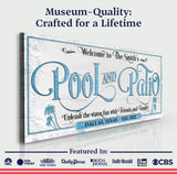 Personalized Pool & Patio Sign - Tailored Canvases - Flyclothing LLC