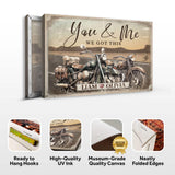 Motorcycle Themed We Got This Couple Sign - Tailored Canvases - Flyclothing LLC