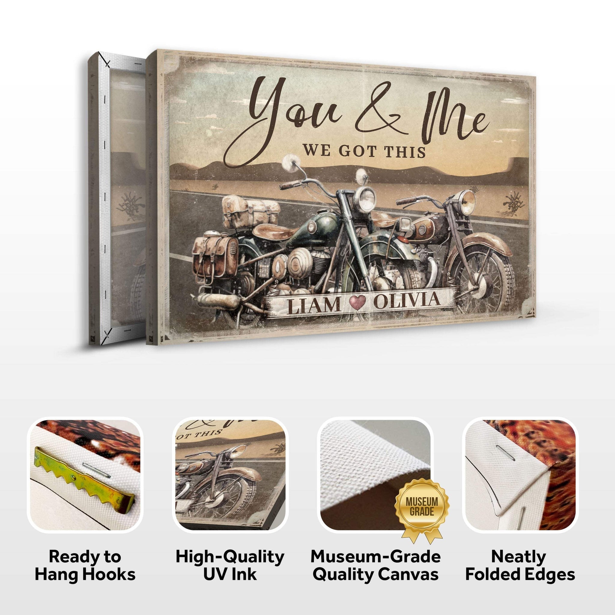 Motorcycle Themed We Got This Couple Sign - Tailored Canvases - Flyclothing LLC