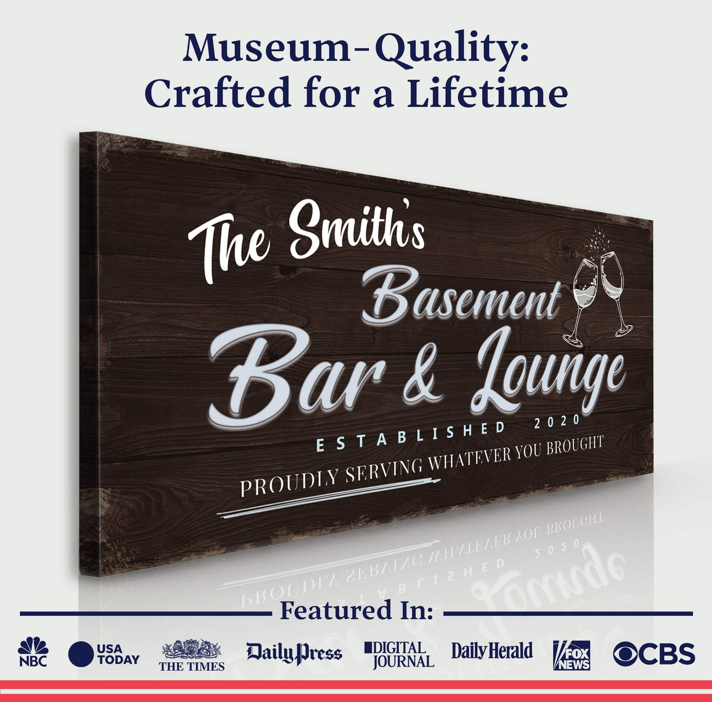 Basement Bar And Lounge Sign IV - Tailored Canvases - Flyclothing LLC