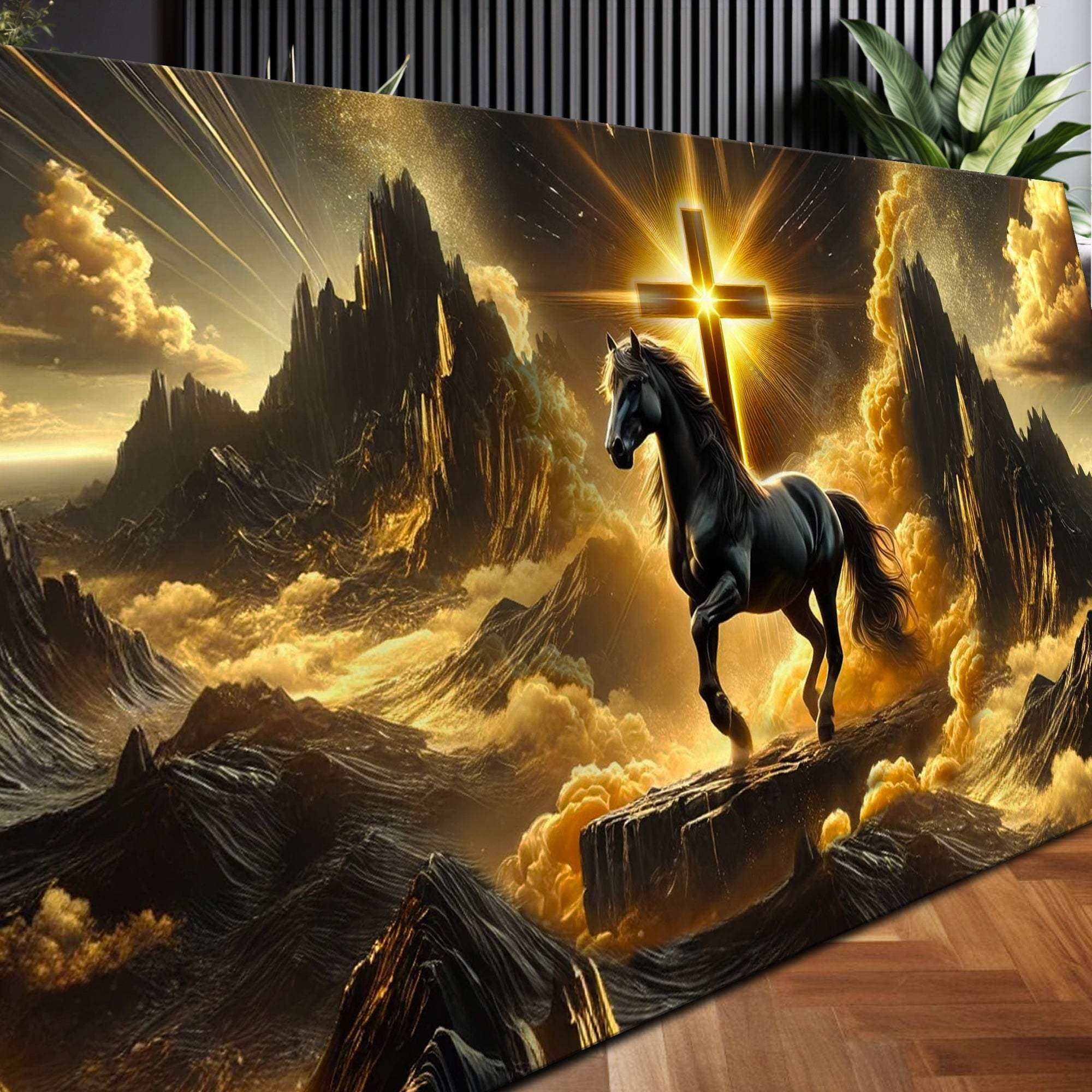 3D Horse Faith Wall Art - Tailored Canvases - Flyclothing LLC