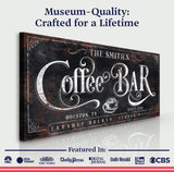 Coffee Bar Sign XI - Tailored Canvases - Flyclothing LLC