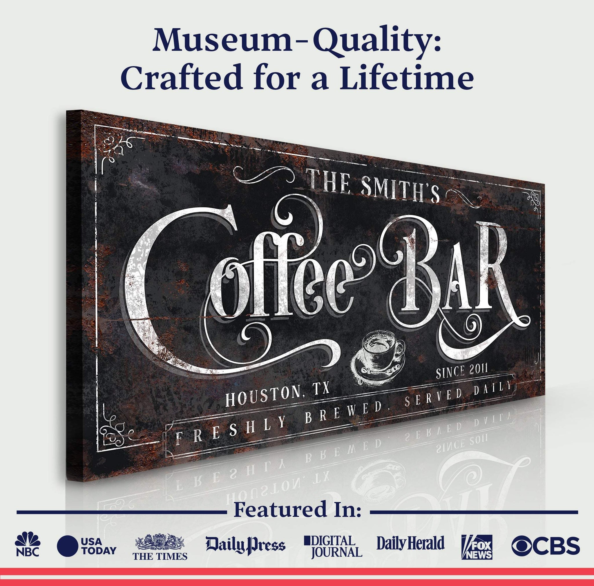 Coffee Bar Sign XI - Tailored Canvases - Flyclothing LLC