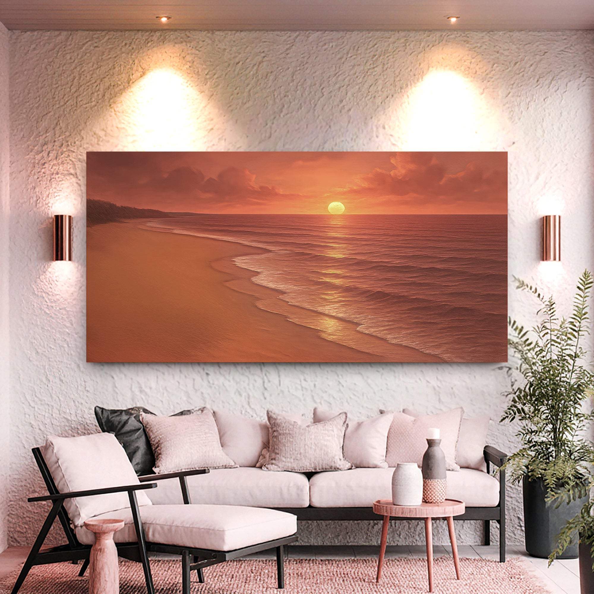Beach Shoreline Coastal Wall Art VII - Tailored Canvases - Flyclothing LLC