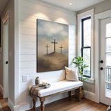 Three Crosses on Calvary Faith Wall Art II - Tailored Canvases - Flyclothing LLC