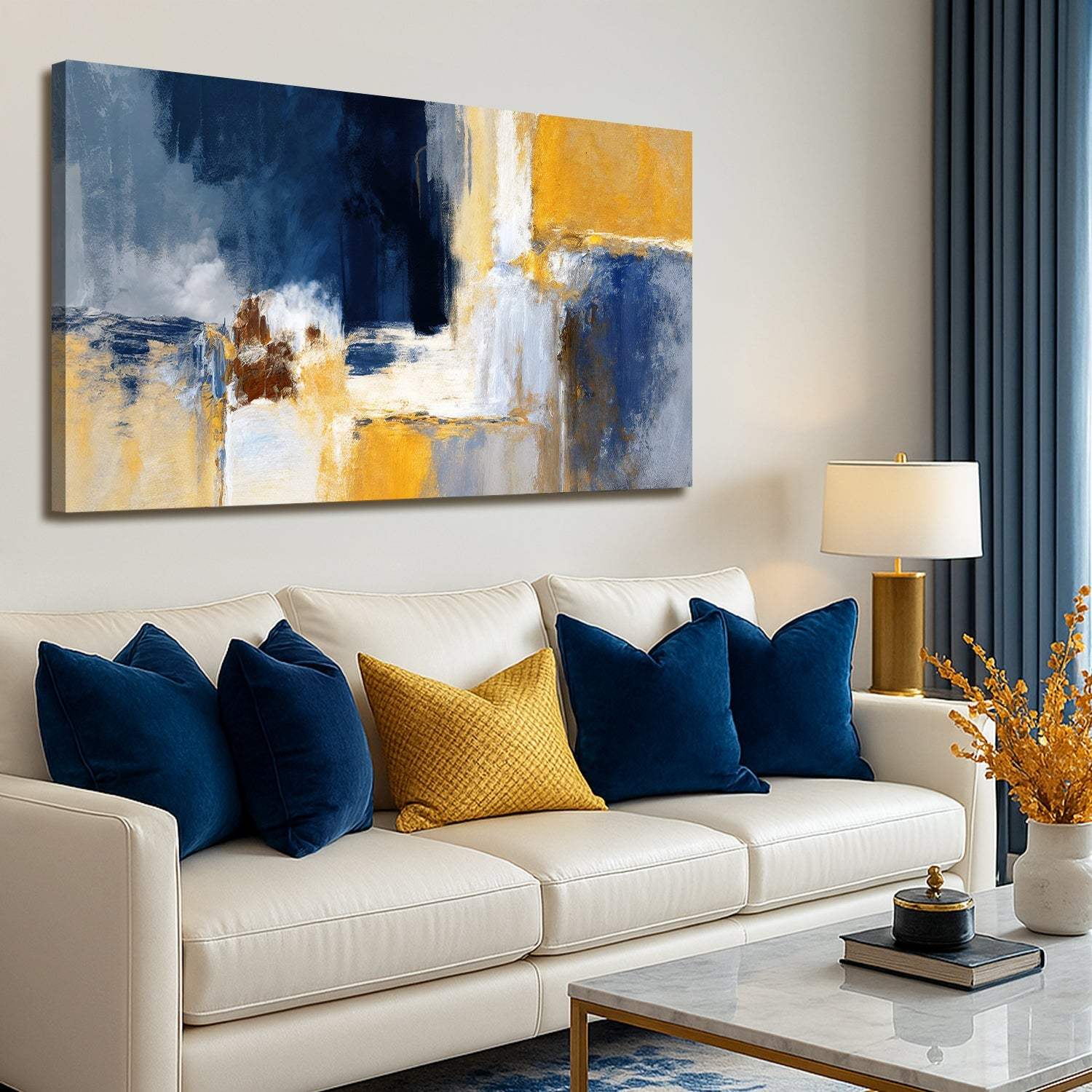 Abstract Geometric Lines Wall Art IV - Tailored Canvases - Flyclothing LLC
