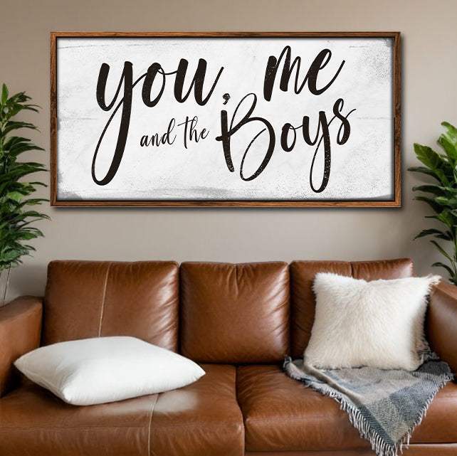 You Me and the Boys Farmhouse Bedroom Sign III - Tailored Canvases - Flyclothing LLC