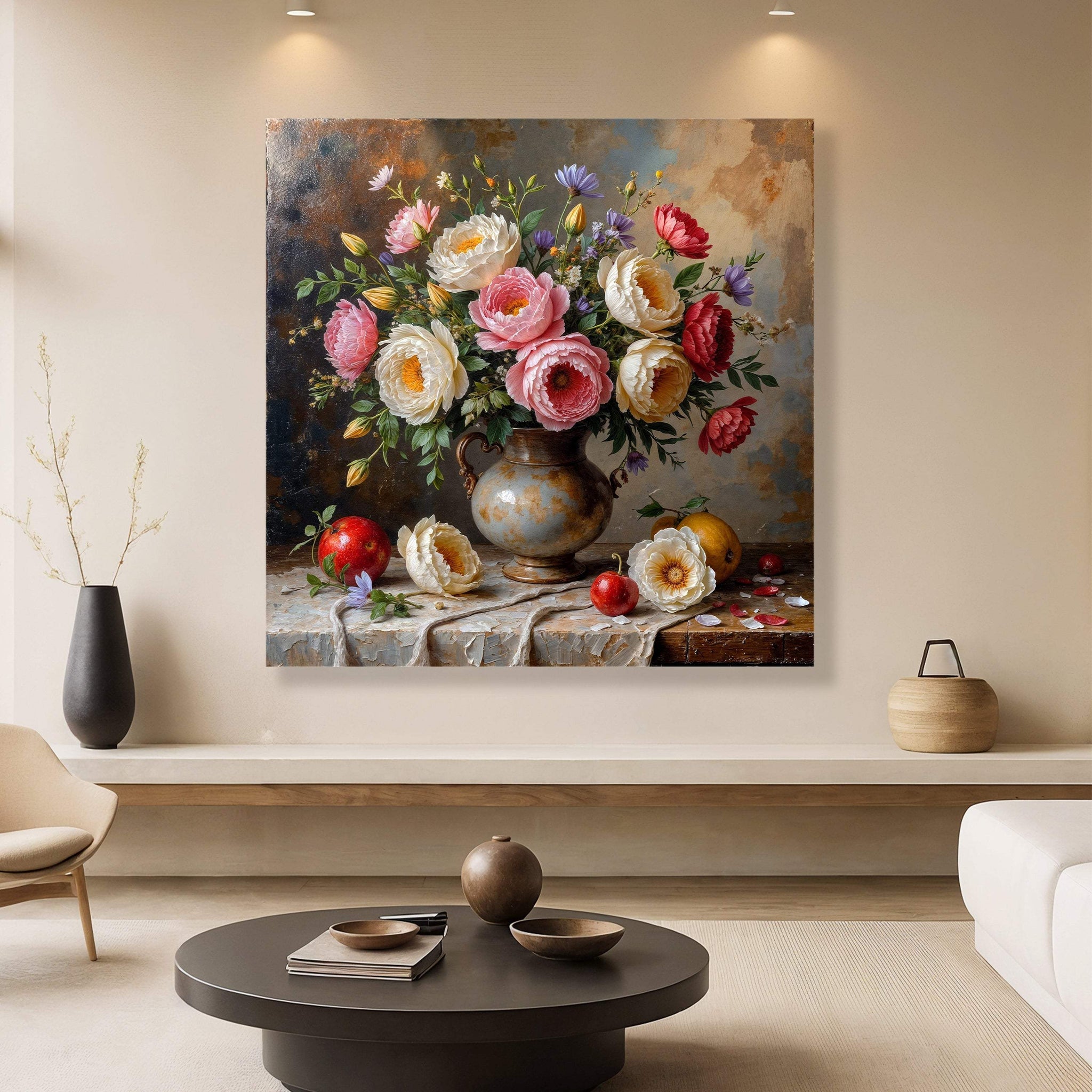 Summer Bloom Vase Wall Art - Tailored Canvases - Flyclothing LLC