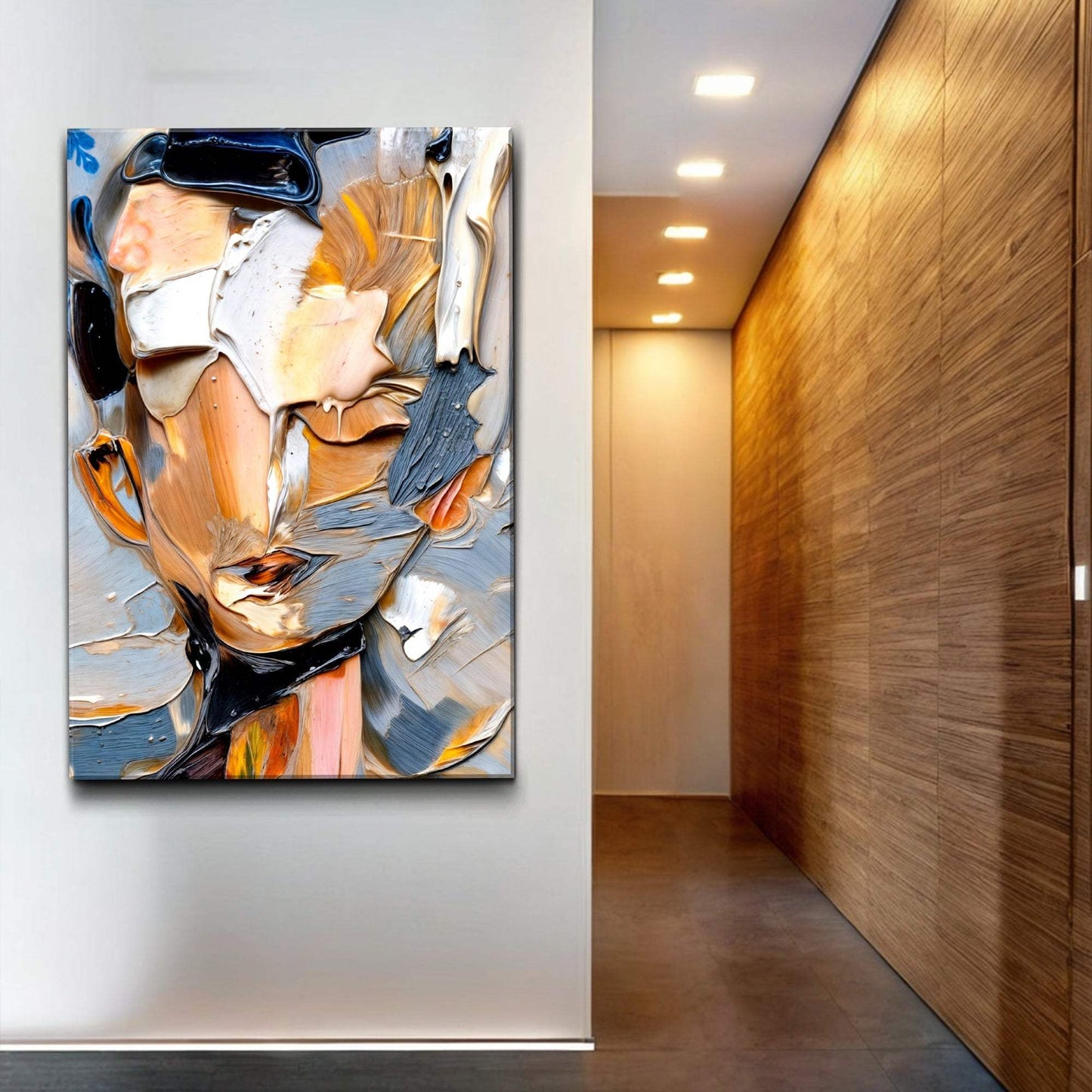 Beyond The Face Abstract Wall Art - Tailored Canvases - Flyclothing LLC