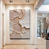 Ivory Minimalist Abstract Wall Art - Tailored Canvases - Flyclothing LLC