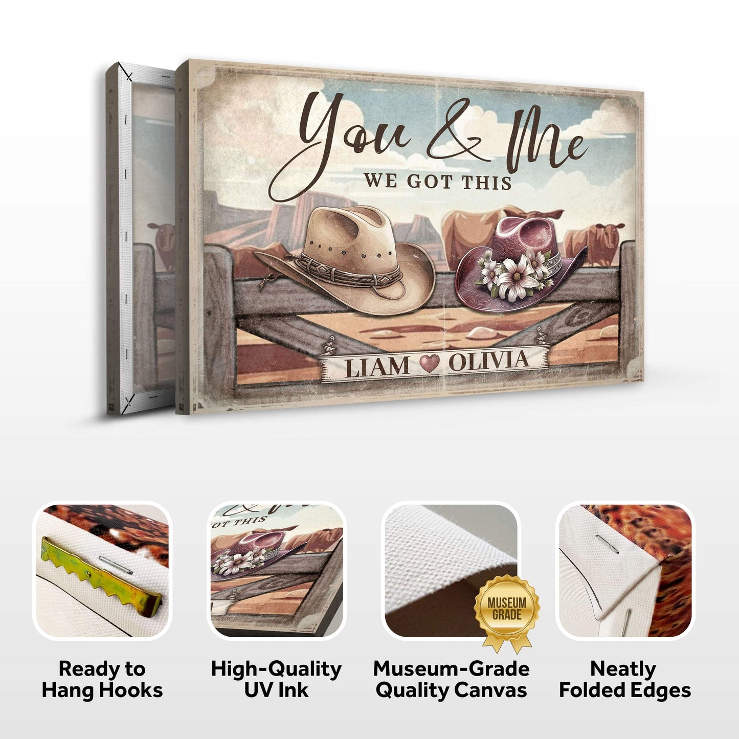 Cowboy Themed We Got This Couple Sign - Tailored Canvases - Flyclothing LLC