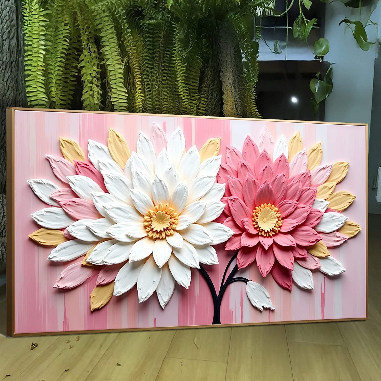 Blushing Blooms Pink Wall Art - Tailored Canvases - Flyclothing LLC