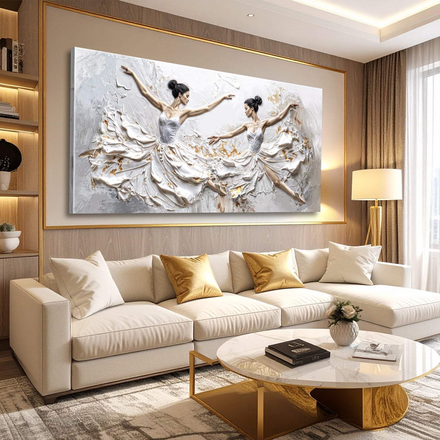 Modern Ethereal Dancers Wall Art - Tailored Canvases - Flyclothing LLC