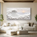 Ocean Waves Abstract Wall Art - Tailored Canvases - Flyclothing LLC