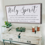 Holy Spirit You are Welcome Here Faith Sign II - Tailored Canvases - Flyclothing LLC
