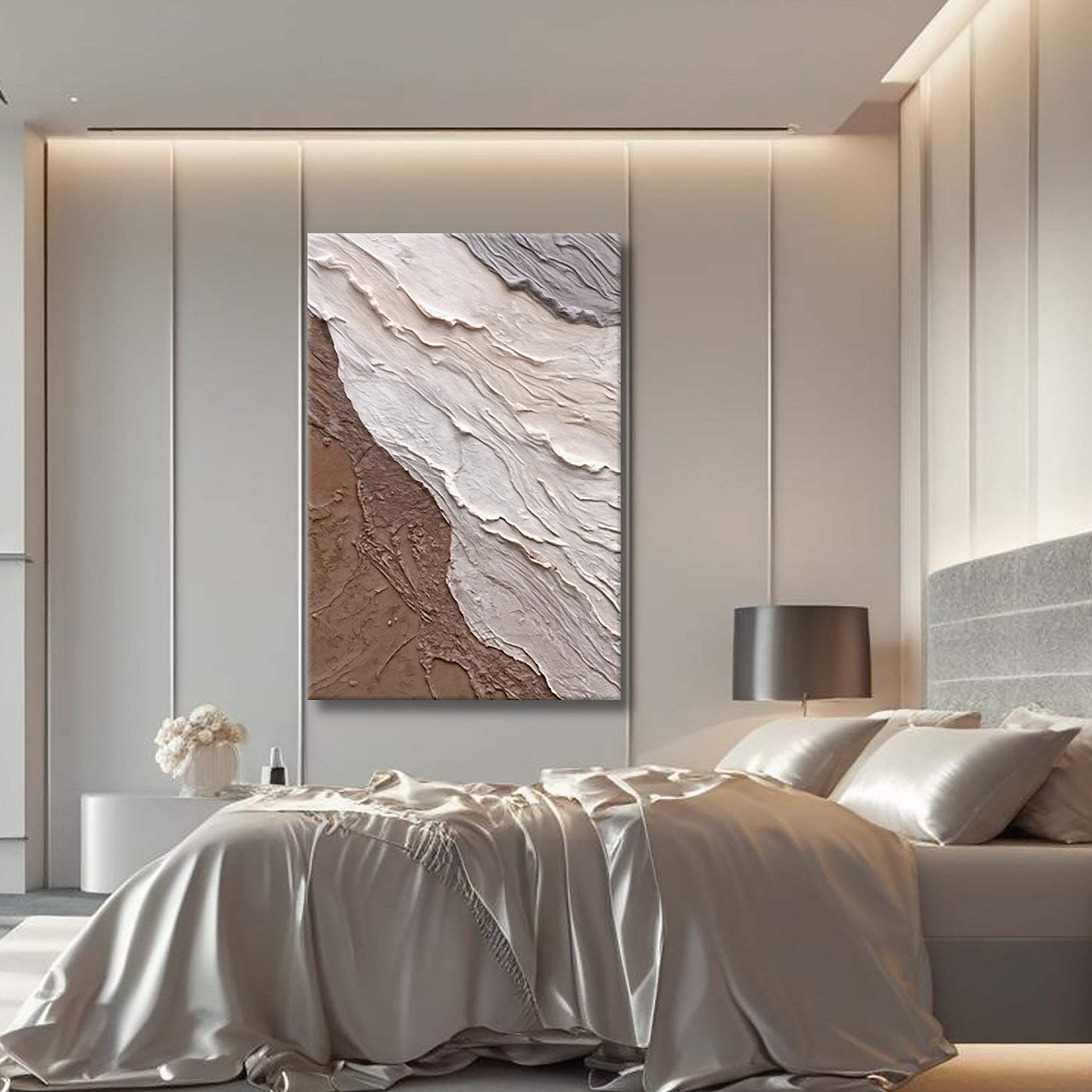Abstract Earthy Waves Wall Art - Tailored Canvases - Flyclothing LLC