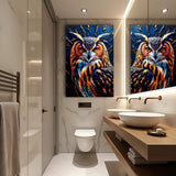 Abstract Owl Wall Art - Tailored Canvases - Flyclothing LLC