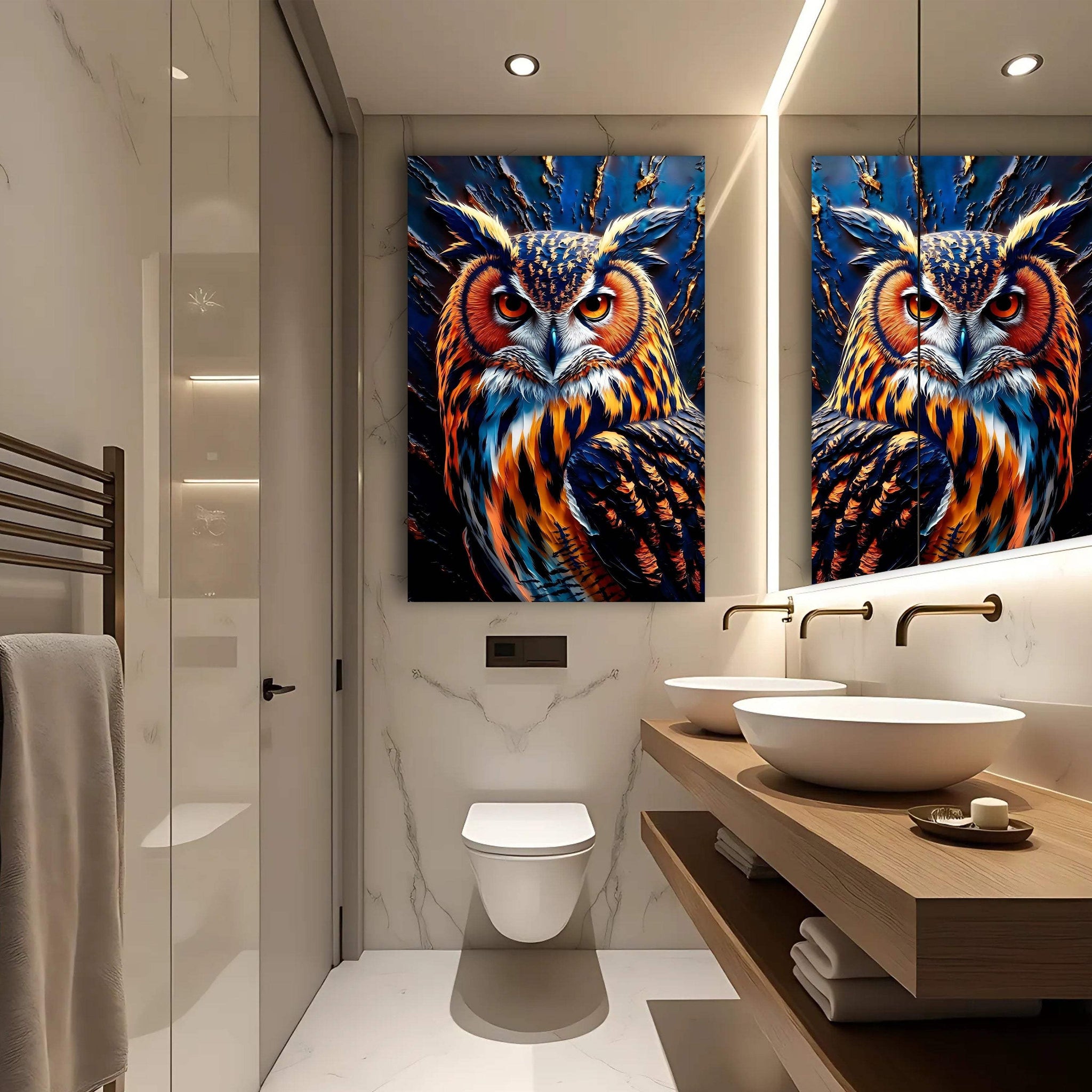 Abstract Owl Wall Art - Tailored Canvases - Flyclothing LLC