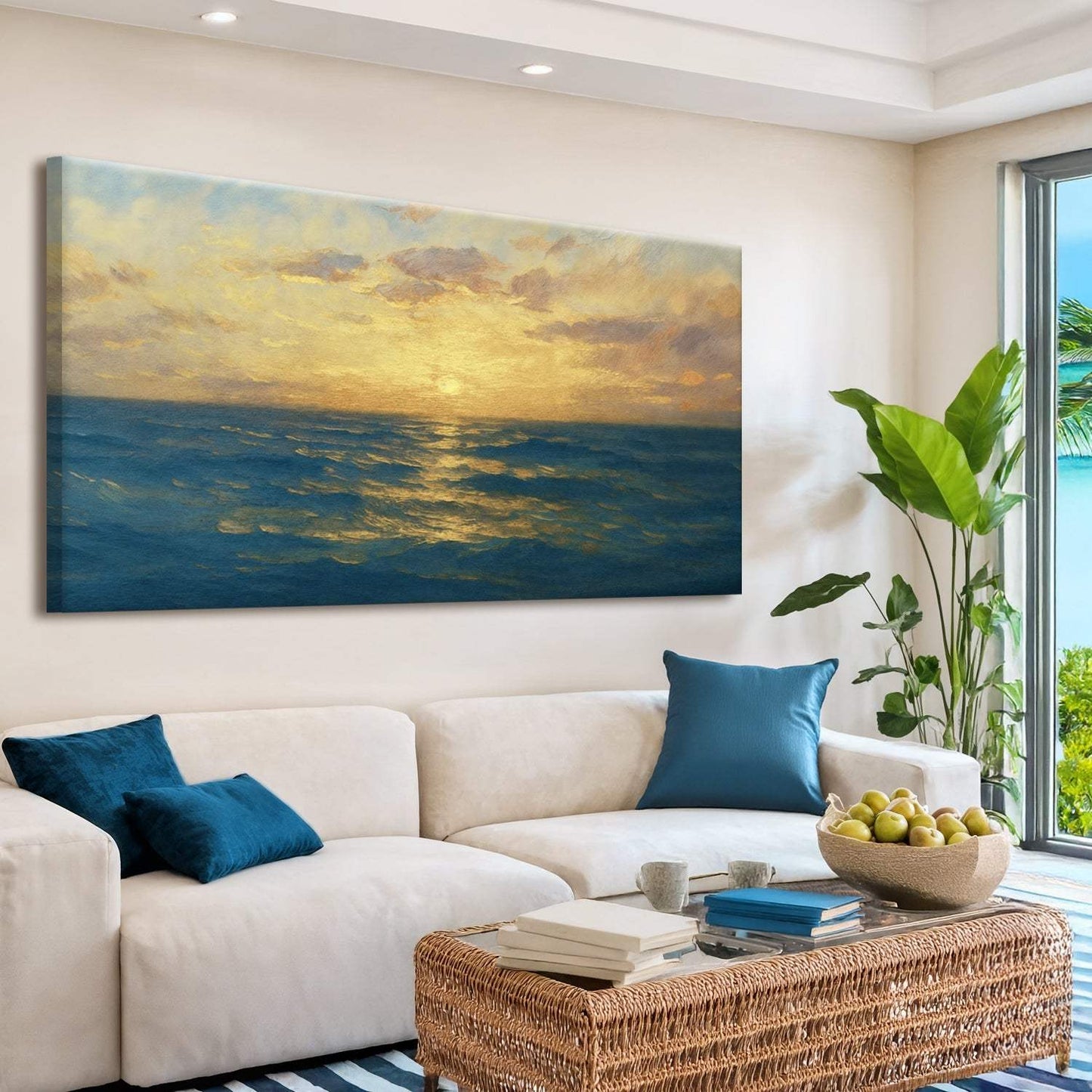 Waterscape Abstract Wall Art VII - Tailored Canvases - Flyclothing LLC