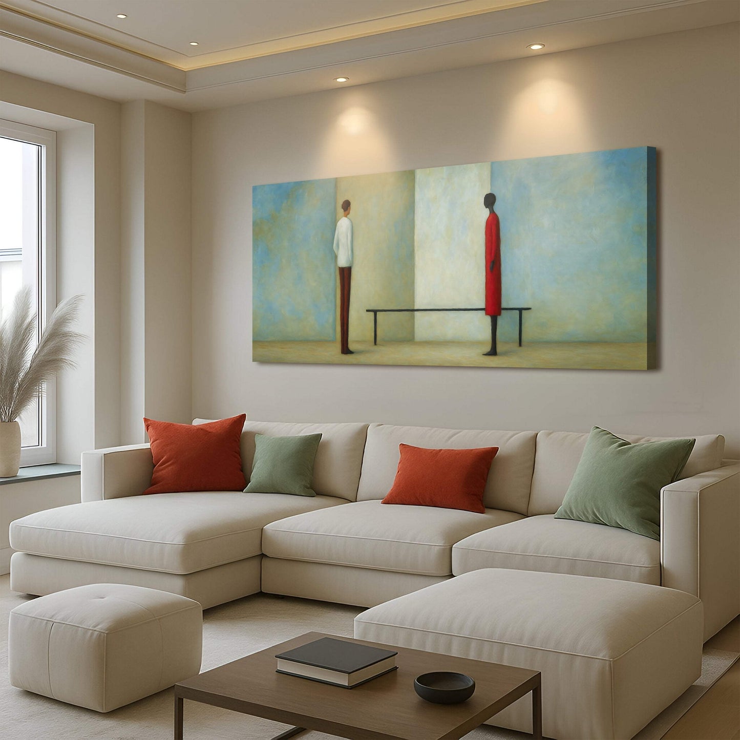 Confrontation Abstract Wall Art - Tailored Canvases - Flyclothing LLC