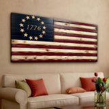 1776 American Flag Wall Art - Tailored Canvases - Flyclothing LLC