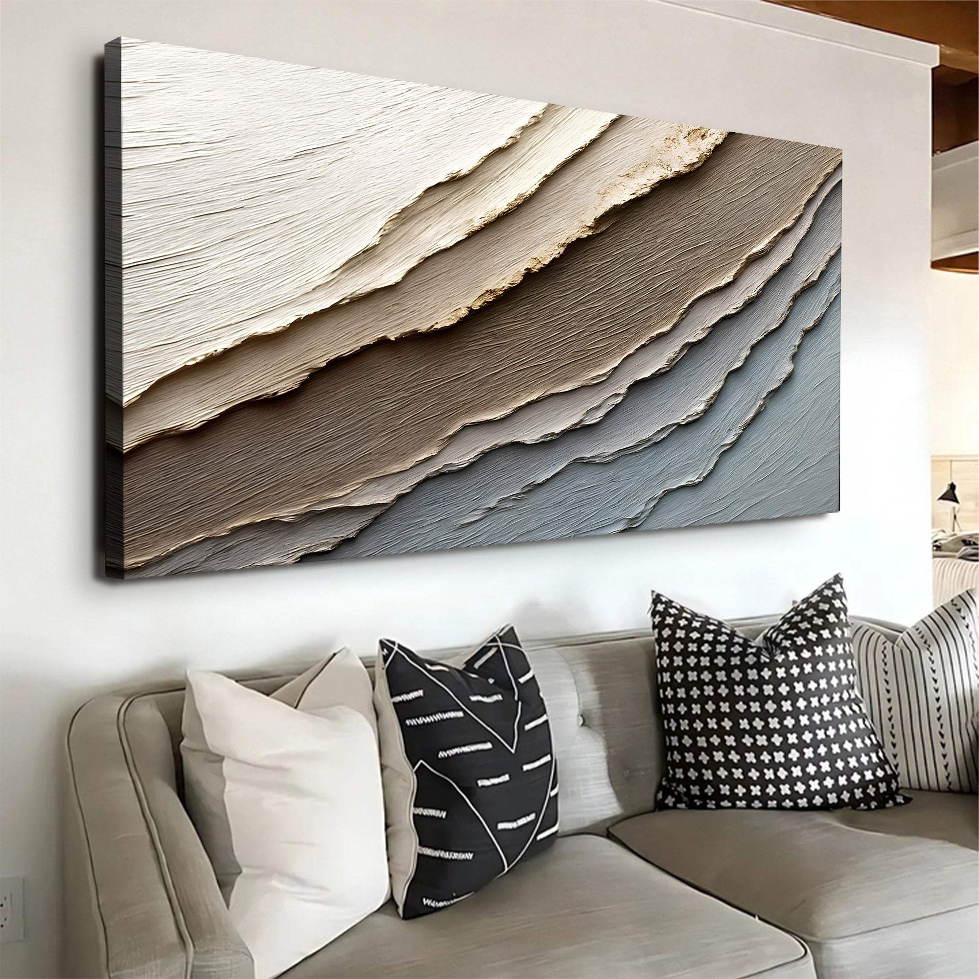 Abstract Earth Tones Wall Art - Tailored Canvases - Flyclothing LLC