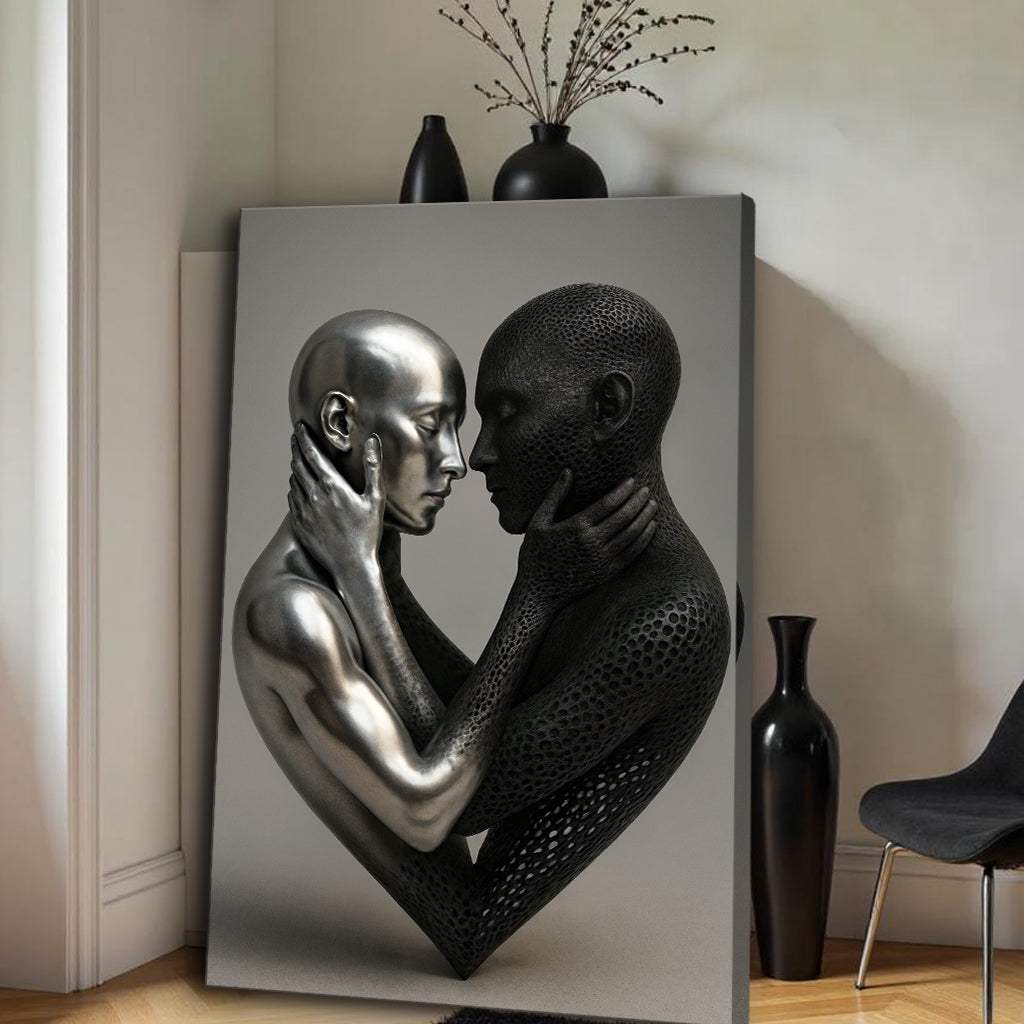 Eternal Love Figure Abstract Wall Art VIII - Tailored Canvases - Flyclothing LLC
