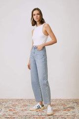 Queens Of Noise High Rise Barrel Jeans HJ026 [FINAL SALE] - Hey Joanie - Flyclothing LLC