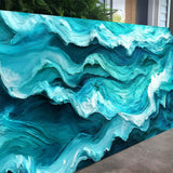 Blue Ocean Coastal Wall Art III - Tailored Canvases - Flyclothing LLC