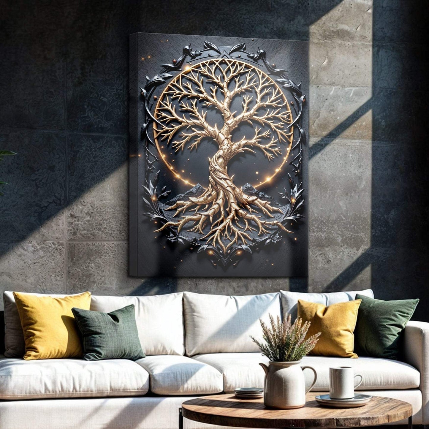 3D Celtic Tree of Life Wall Art II - Tailored Canvases - Flyclothing LLC
