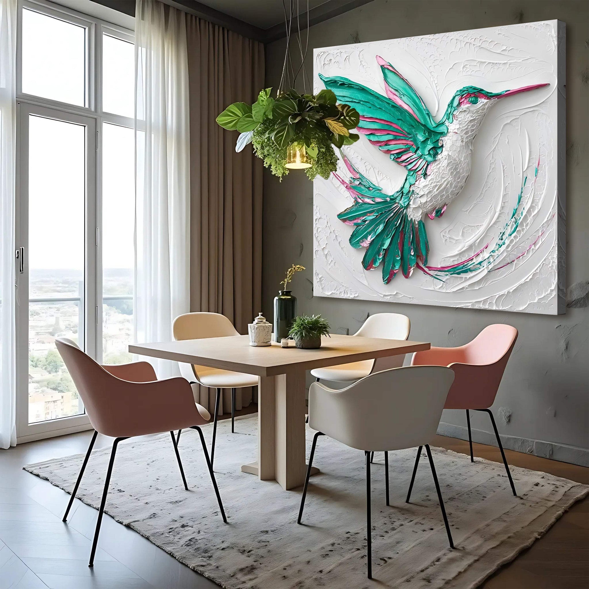 3D Hummingbird Wall Art - Tailored Canvases - Flyclothing LLC