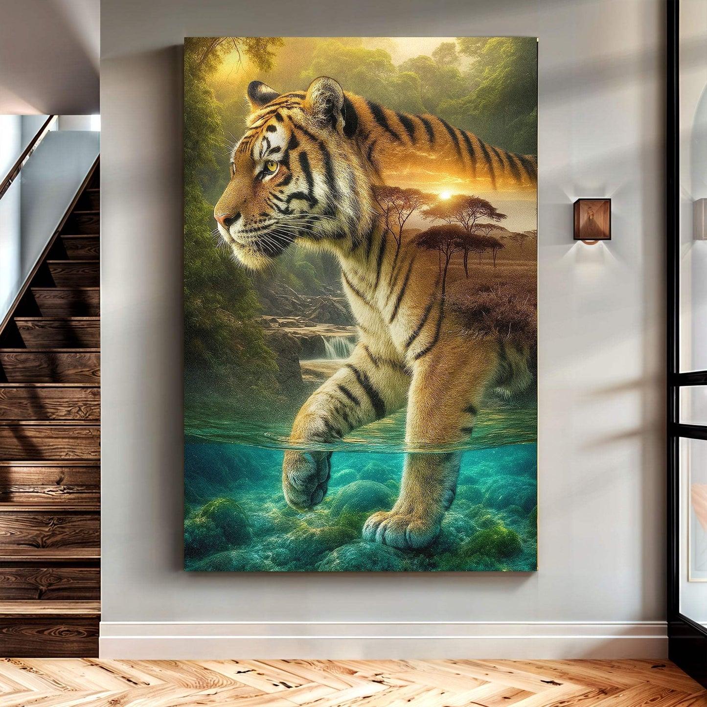 Tiger's Allegory Wall Art - Tailored Canvases - Flyclothing LLC