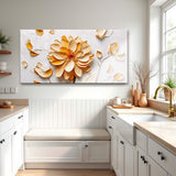 Golden Dandelion Minimalist Abstract Wall Art III - Tailored Canvases - Flyclothing LLC