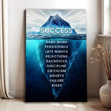 Success Motivational Wall Sign - Tailored Canvases - Flyclothing LLC