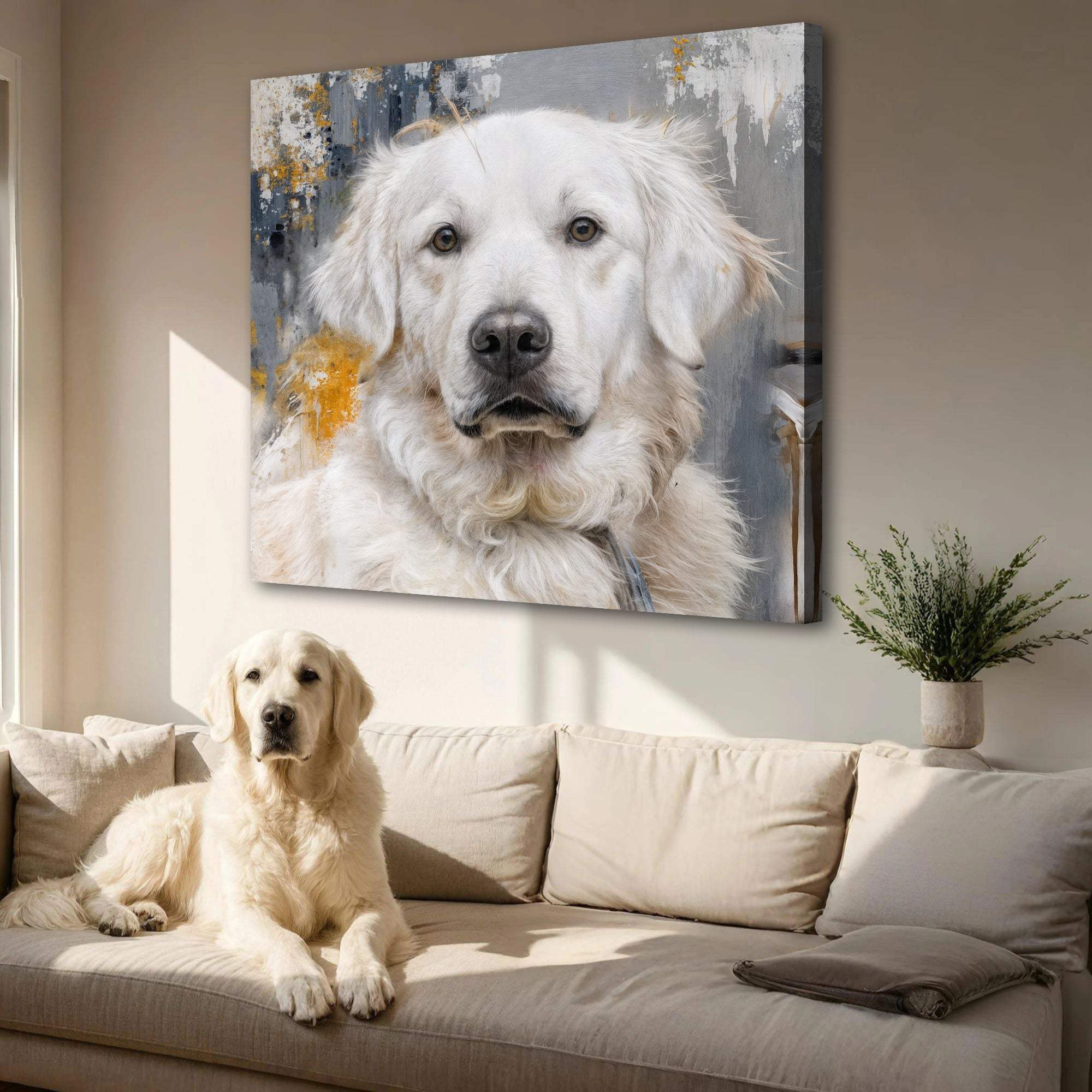 Customized Pet Portrait Abstract Wall Art - Tailored Canvases - Flyclothing LLC