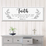 Faith Is Confidence - Hebrews 11:1 Faith Sign - Tailored Canvases - Flyclothing LLC