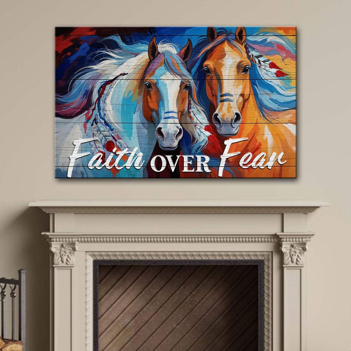 Faith Over Fear Faith Sign IV - Tailored Canvases - Flyclothing LLC