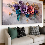 Floral Symphony Wall Art - Tailored Canvases - Flyclothing LLC