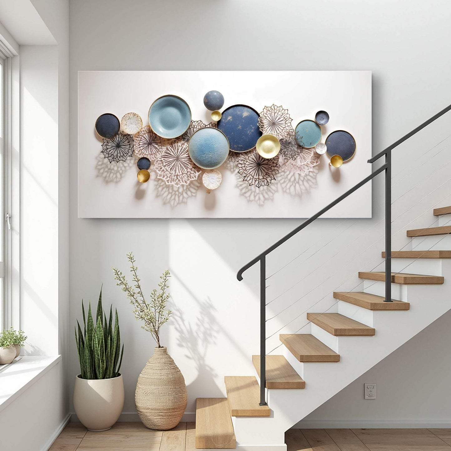 Lotus Leaf Abstract Wall Art III - Tailored Canvases - Flyclothing LLC