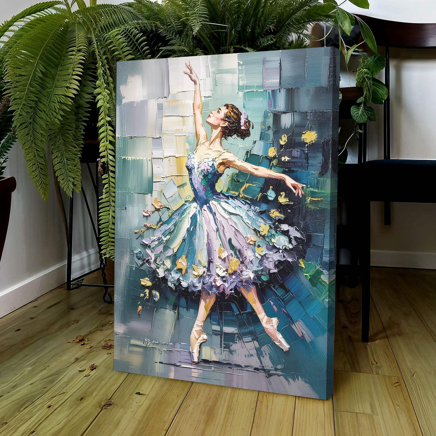 Ballerina Abstract Wall Art - Tailored Canvases - Flyclothing LLC