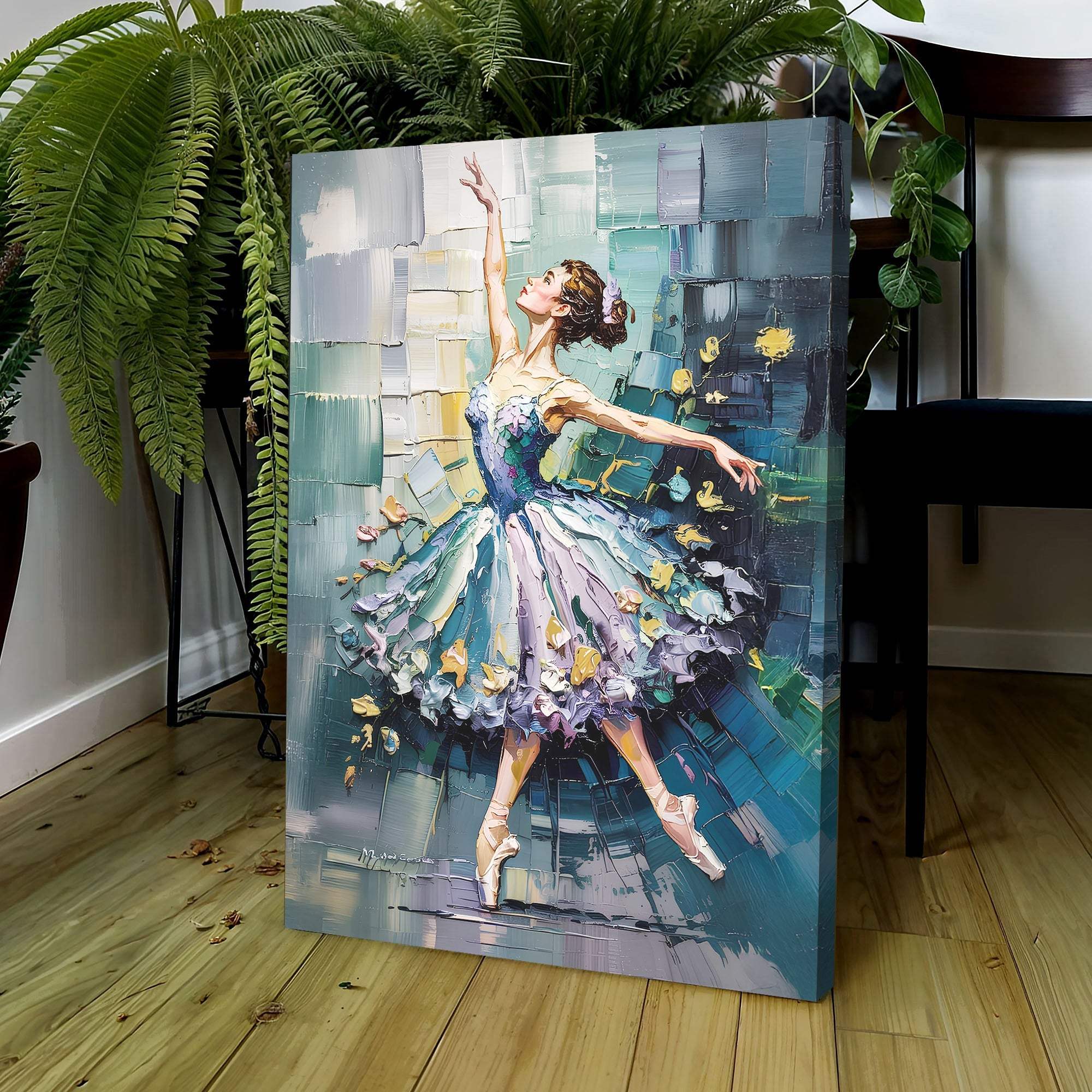 Ballerina Abstract Wall Art - Tailored Canvases - Flyclothing LLC